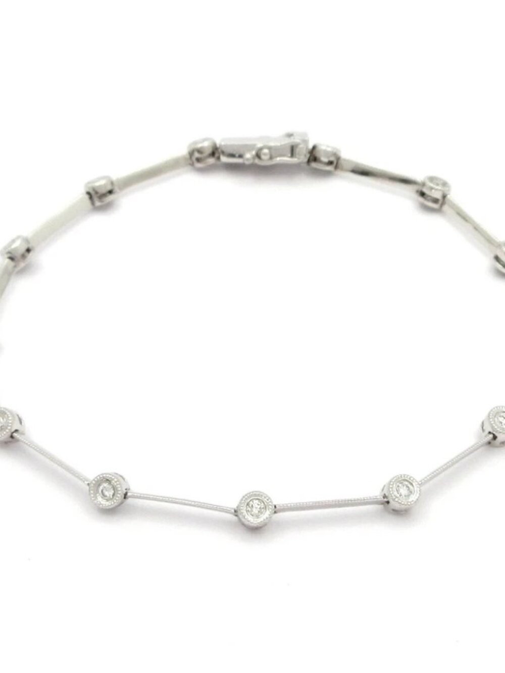Ponte Vecchio 18K White Gold Diamond Bracelet